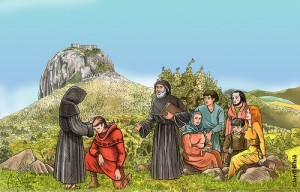 Parfaits, Purs bzw.Hohepriester der Katharer bei der täglichen Arbeit